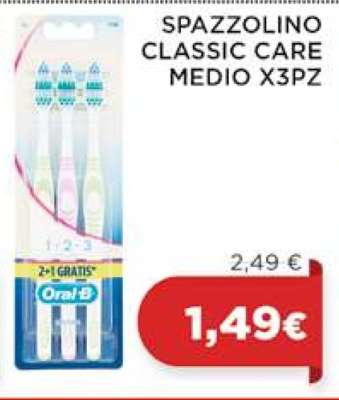 SPAZZOLINO CLASSIC CARE MEDIO X3PZ
