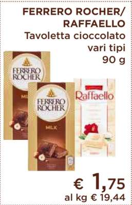 FERRERO ROCHER/RAFFAELLO