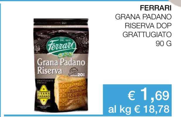 FERRARI GRANA PADANO RISERVA DOP GRATTUGIATO 90 G