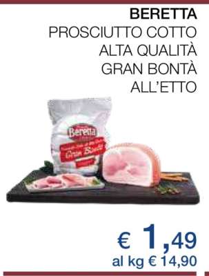 BERETTA prosciutto cotto