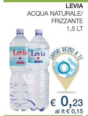 LEVIA ACQUA NATURALE/FRIZZANTE