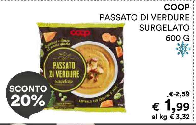 COOP PASSATO DI VERDURE SURGELATO