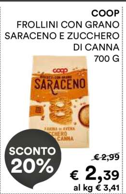 COOP FROLLINI CON GRANO SARACENO E ZUCCHERO DI CANNA 700 G
