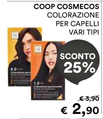 COOP COSMECOS COLORAZIONE PER CAPELLI VARI TIPI