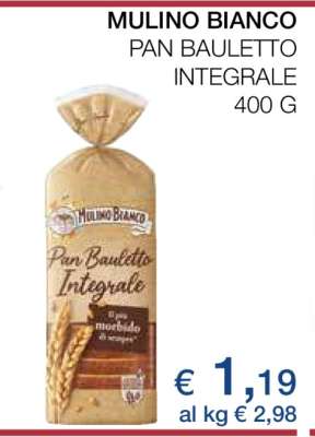 MULINO BIANCO Pan Bauletto integrale