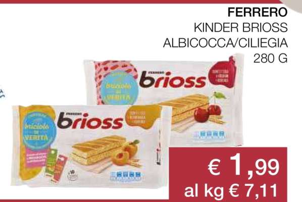 Ferrero Kinder Brioss Albicocca/Ciliegia