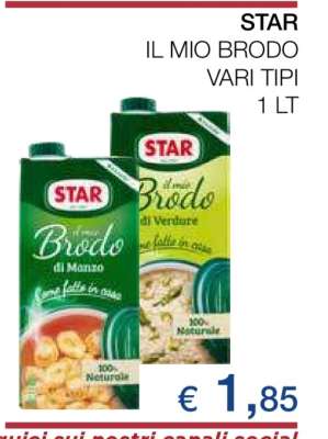 STAR IL MIO BRODO VARI TIPI