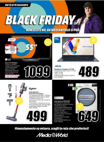 thumbnail - Volantino MediaWorld - Black Friday