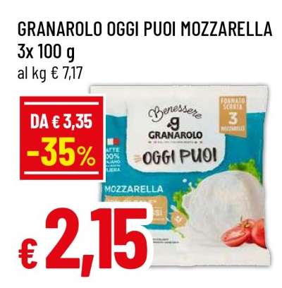 GRANAROLO OGGI PUOI Mozzarella