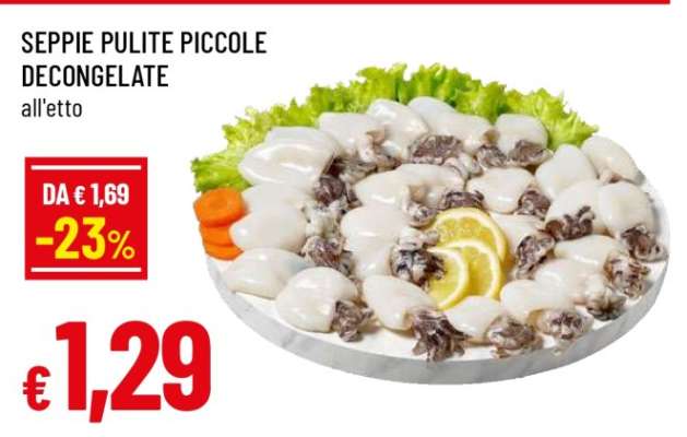 SEPPIE PULITE PICCOLE DECONGELATE