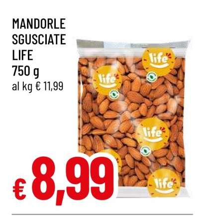 MANDORLE SGUSCIATE LIFE