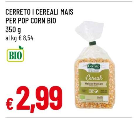 CERRETO I CEREALI MAIS PER POP CORN BIO