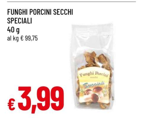 FUNGHI PORCINI SECCHI SPECIALI