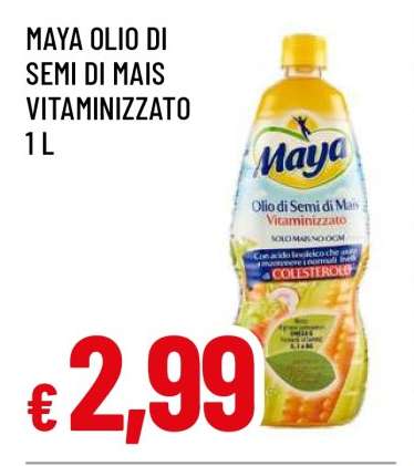 Maya Olio di Semi di Mais Vitaminizzato 1 L