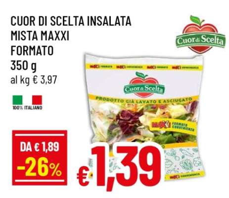 Cuor di Scelta Insalata Mista Maxxi Formato