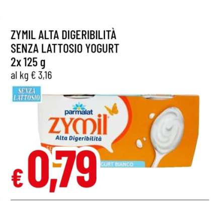 ZYMIL ALTA DIGERIBILITÀ SENZA LATTOSIO YOGURT