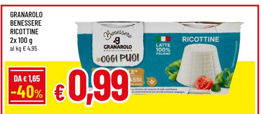 GRANAROLO BENESSERE RICOTTINE