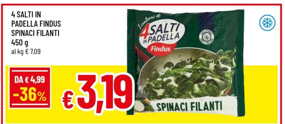 4 SALTI IN PADELLA FINDUS SPINACI FILANTI
