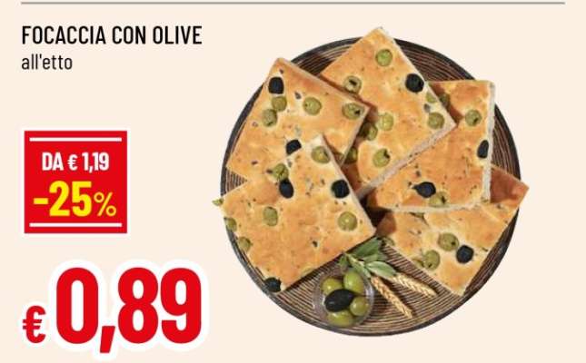 FOCACCIA CON OLIVE