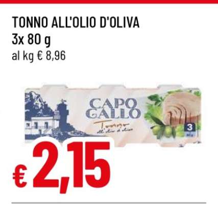TONNO ALL'OLIO D'OLIVA
