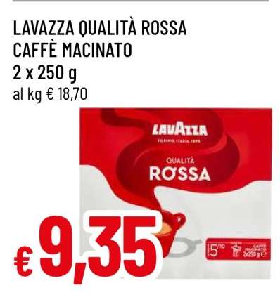 LAVAZZA QUALITÀ ROSSA CAFFÈ MACINATO