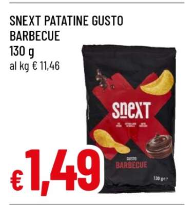 SNEXT PATATINE GUSTO BARBECUE