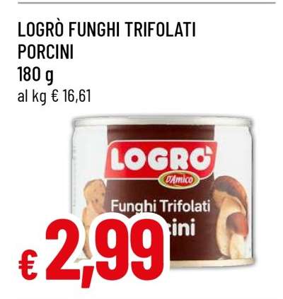 LOGRÒ FUNGHI TRIFOLATI PORCINI