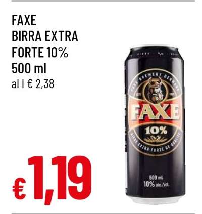FAXE BIRRA EXTRA FORTE 10%
