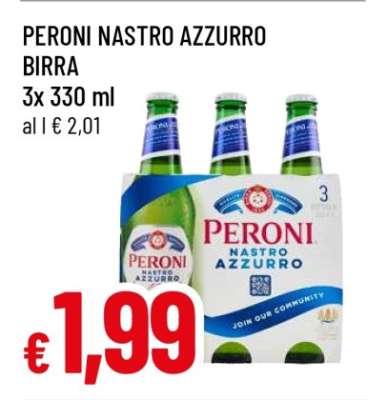 PERONI NASTRO AZZURRO BIRRA