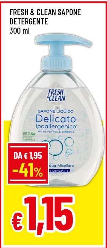 FRESH & CLEAN SAPONE DETERGENTE