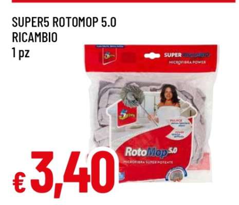 SUPER5 ROTOMOP 5.0 RICAMBIO