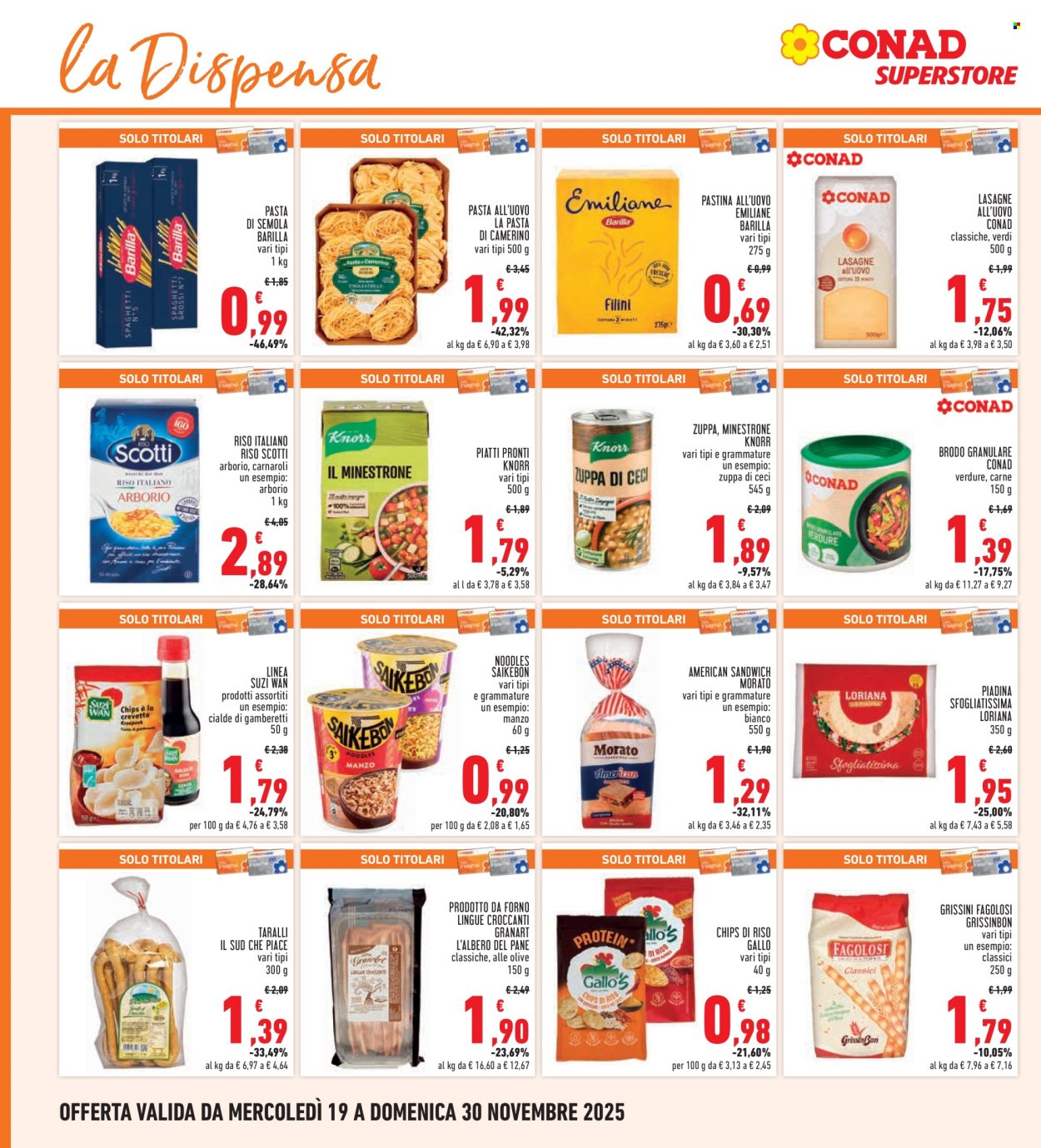 Volantino Conad - 19/11/2025 - 30/11/2025. Pagina 18
