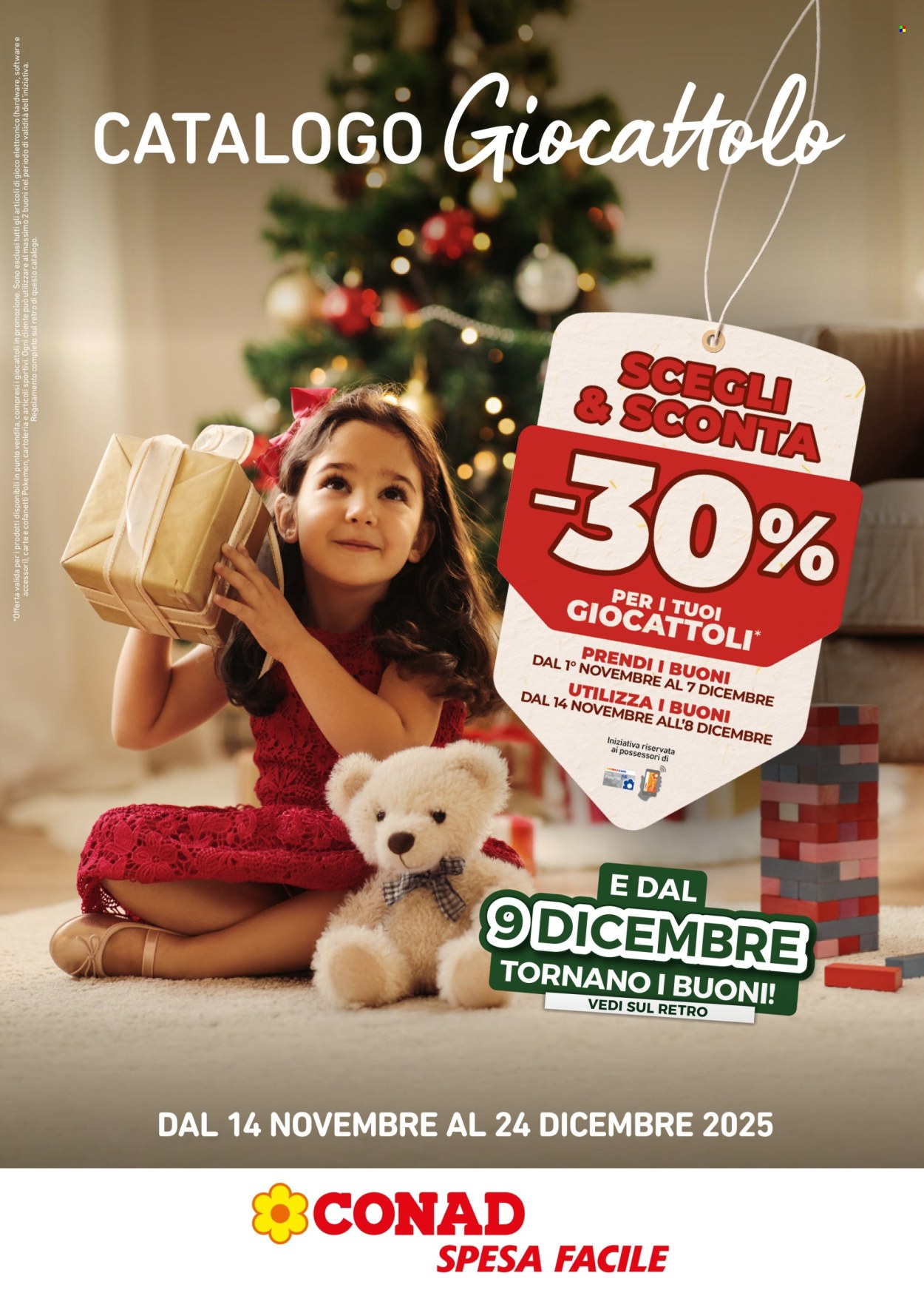 Volantino Spesa Facile Conad - 14/11/2025 - 24/12/2025. Pagina 1
