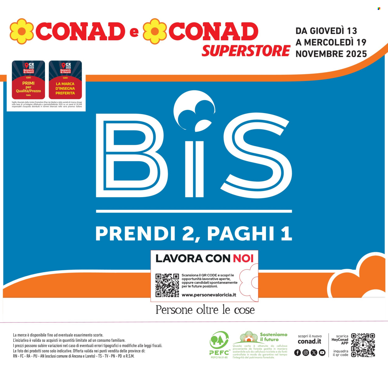 Volantino Conad Superstore - 13/11/2025 - 19/11/2025. Pagina 1
