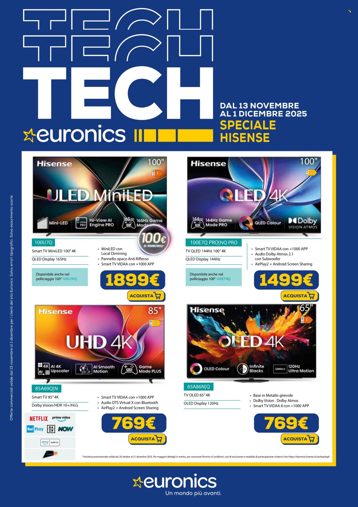 Volantino Euronics - 13/11/2025 - 1/12/2025. Pagina 1