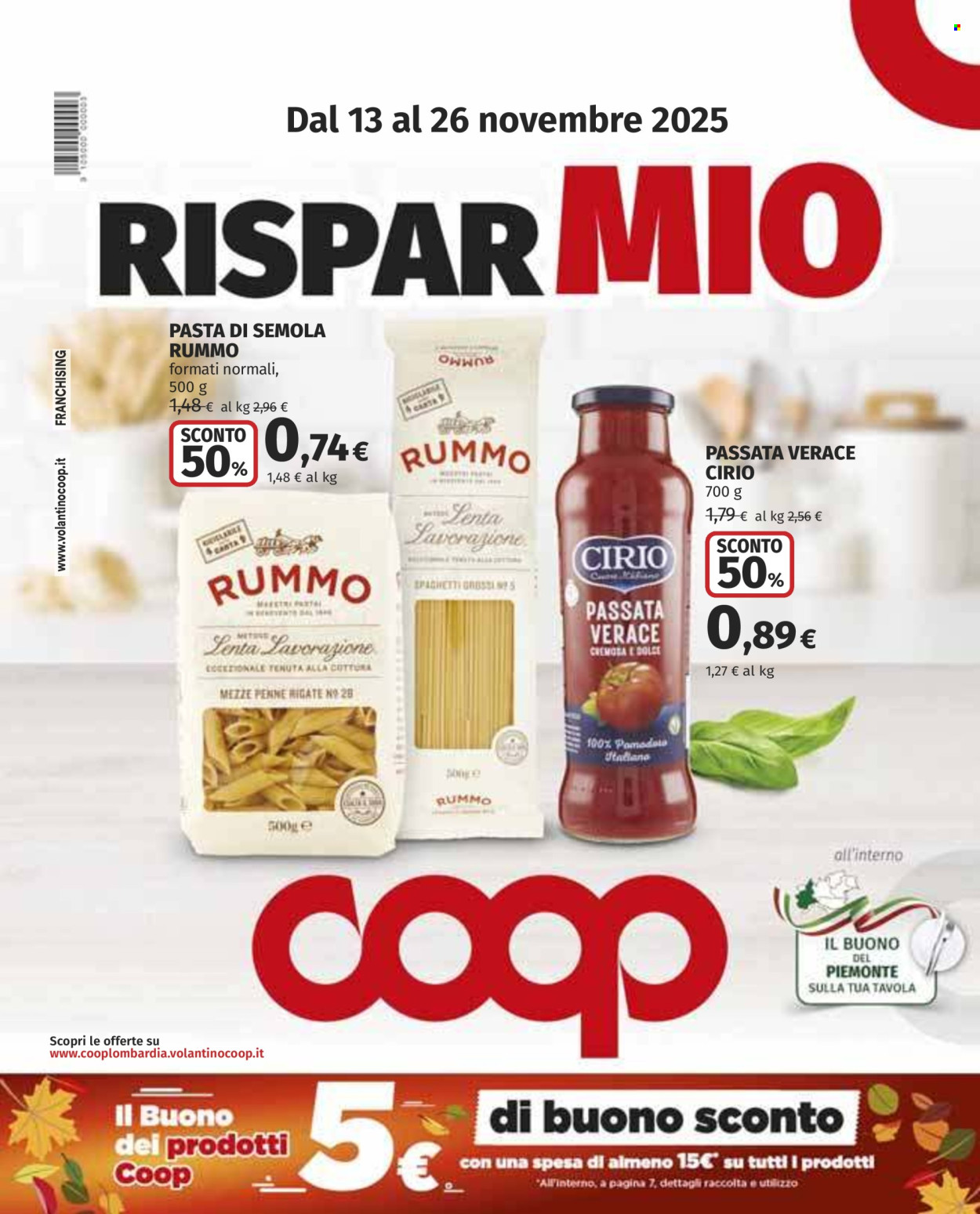 Volantino Coop - 13/11/2025 - 26/11/2025. Pagina 1
