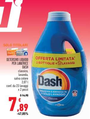 DETERSIVO LIQUIDO PER LAVATRICE DASH