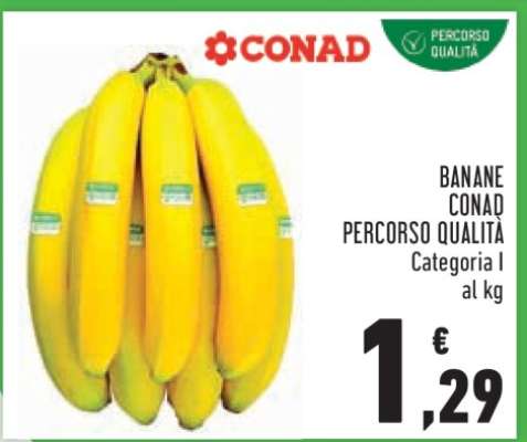 Banane Conad Percorso Qualità