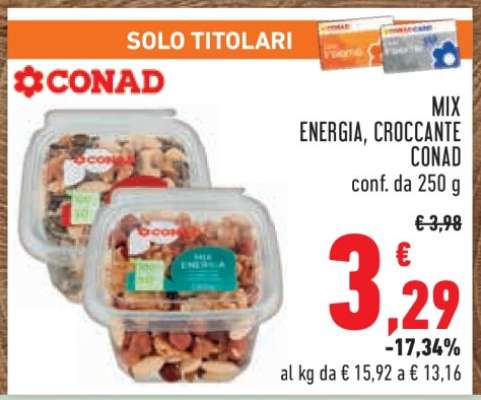Mix Energia, Croccante Conad