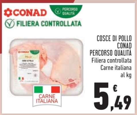 COSCE DI POLLO CONAD PERCORSO QUALITÀ