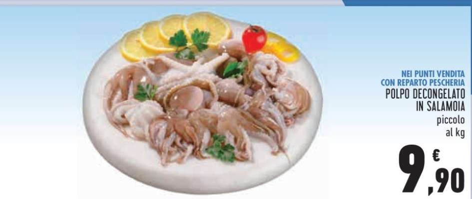 POLPO DECONGELATO IN SALAMOIA