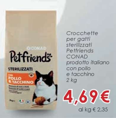 Crocchette per gatti sterilizzati Petfriends