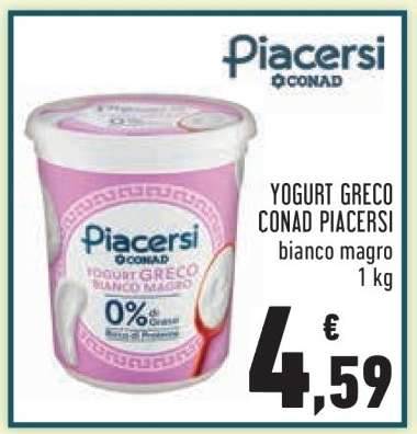 Yogurt Greco Conad Piacersi