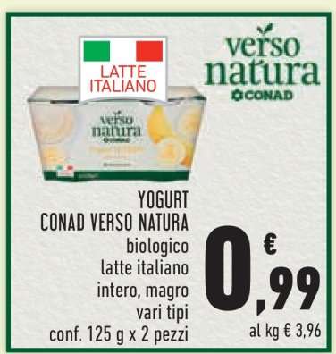 Yogurt Conad Verso Natura