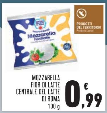 MOZZARELLA FIOR DI LATTE CENTRALE DEL LATTE DI ROMA