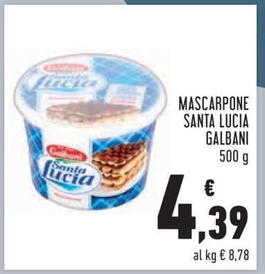 Mascarpone Santa Lucia Galbani
