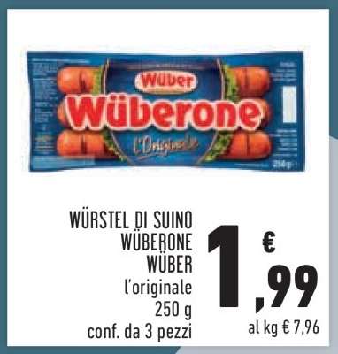 Würstel di Suino Wüberone