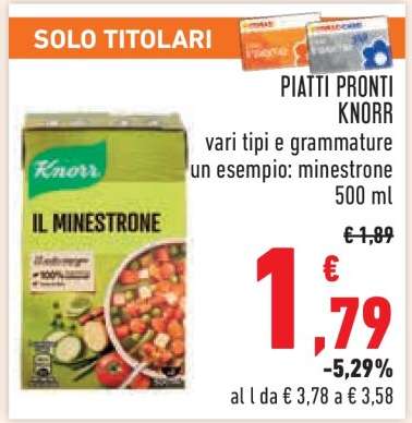PIATTI PRONTI KNORR