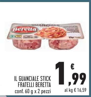 Il Guanciale Stick Fratelli Beretta