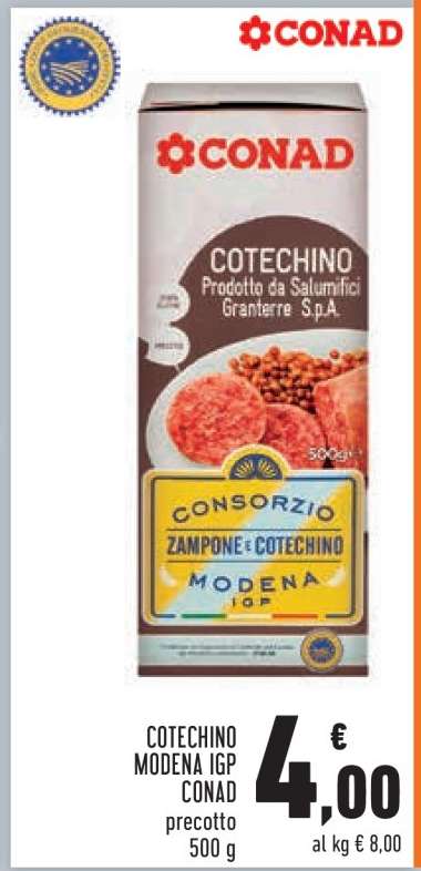 Cotechino Modena IGP Conad